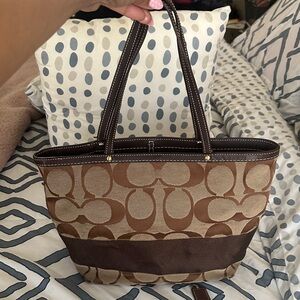 Coach Brown Big C’s Tote Bag